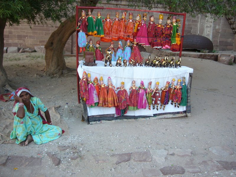 Rajasthani puppet vendor.